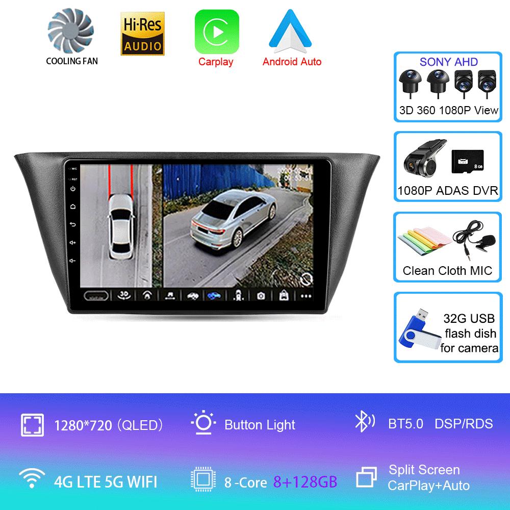 Car Radio Android 14 Carplay Auto WIFI+4G For Iveco Daily 2013-2021 Multimedia Video Player Navigation GPS Autoradio 2din 2 Din
