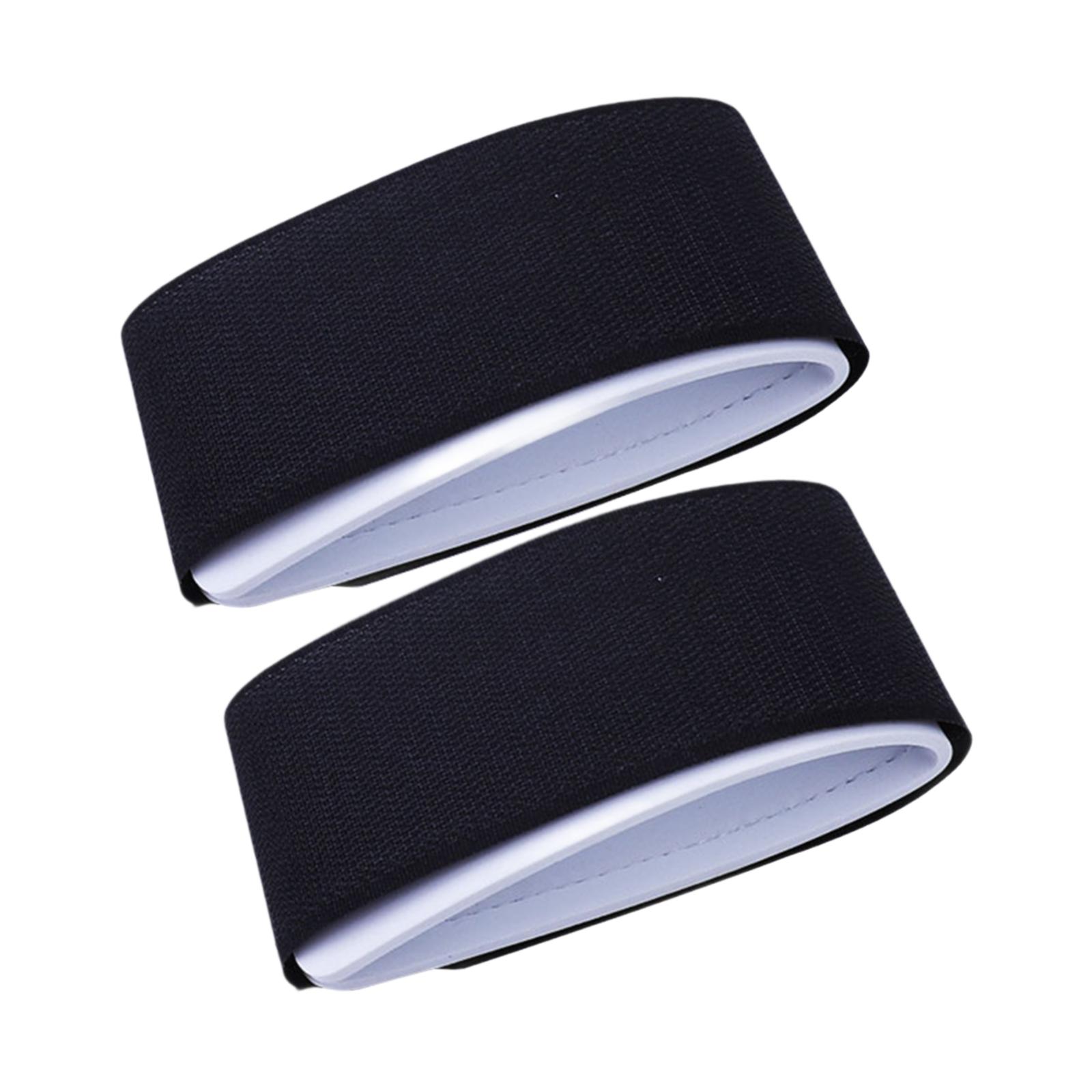 Nylon Ski Straps Adjustable Portable Fastener Tape Hook and Loop Ski Fixing Wraps Adjustable Snowboard Nylon Strap Ski Accessary чёрный