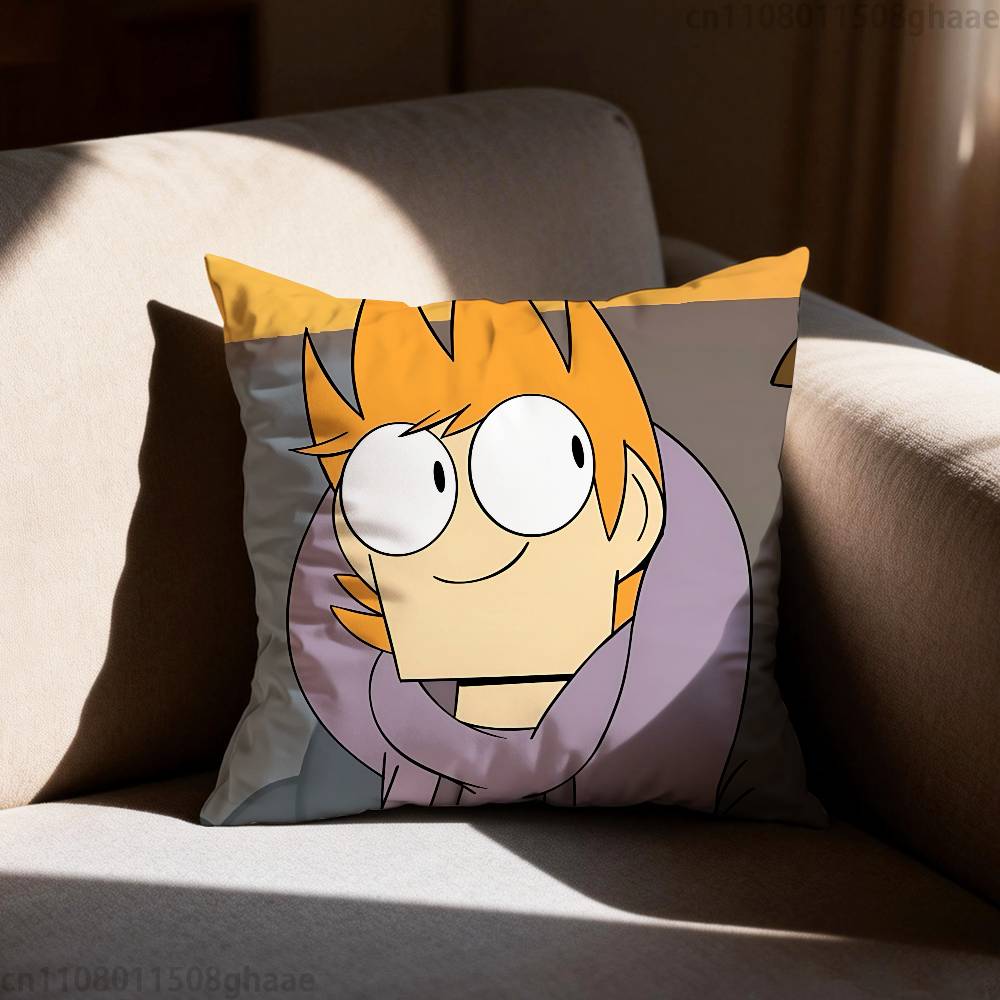 Anime Eddsworld matte Kissenhülle lässiger Stil Dekoration geeignet für Heimdekoration ohne Kissenkern