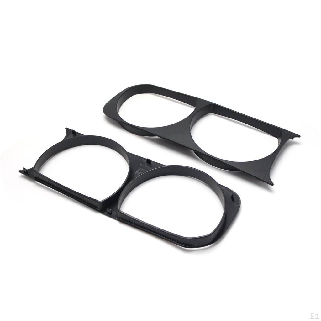 Headlight Bezel Set 68051527AA Easy Installation Repair Parts Spare Replaces Professional Left