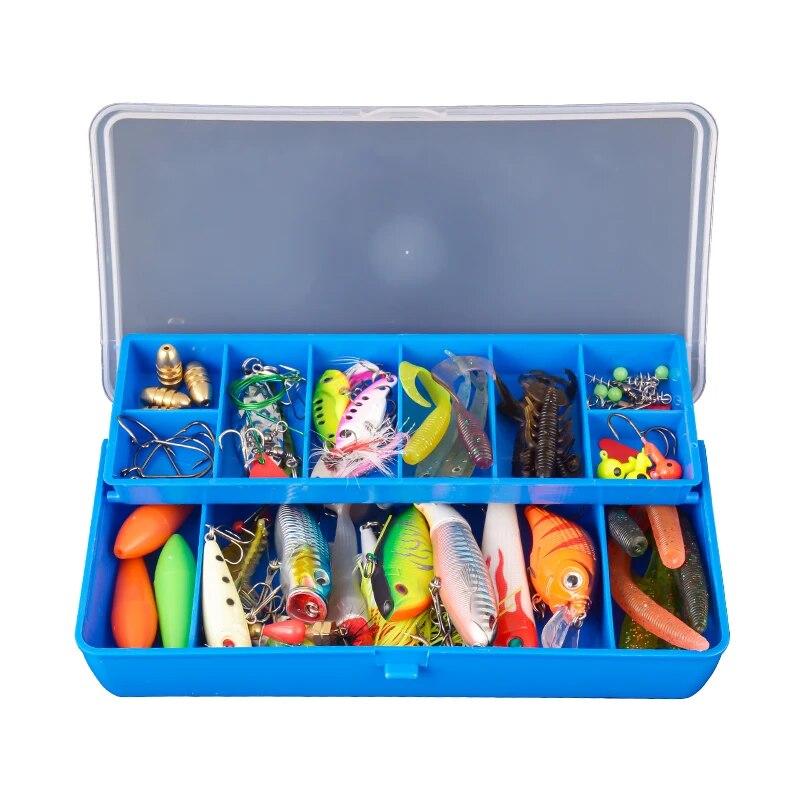 TAIYU Portable Fishing Tackle Box 11 Compartments Double-deck Storage Case Carp Fishing Accessories Lure Hook Soft Bait Tool Box