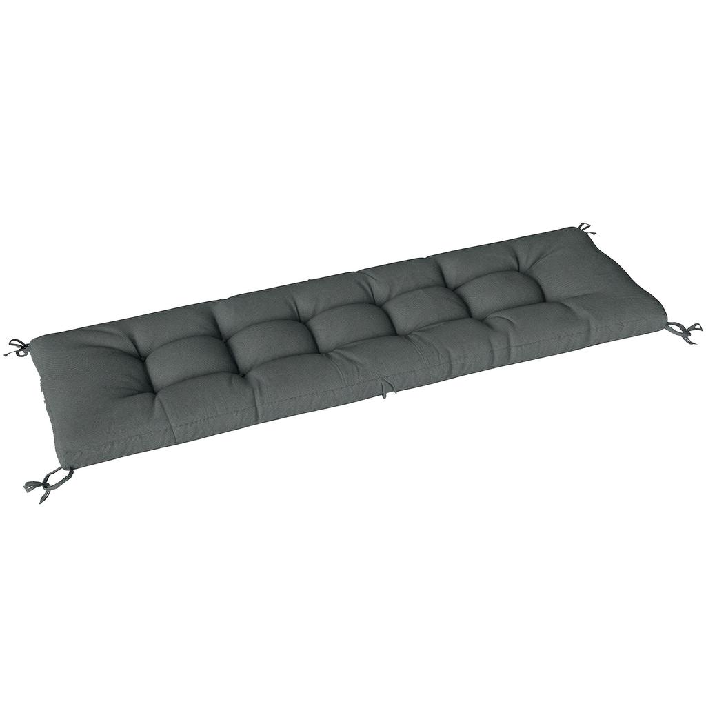 Pallet Cushion Removable Seat Cushion with Fastening Straps Pallet Pad for Most Loungers 198x65x13cm Dark Grey