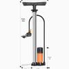 Lishi Portable High-Pressure Bicycle Air Pump with Gauge