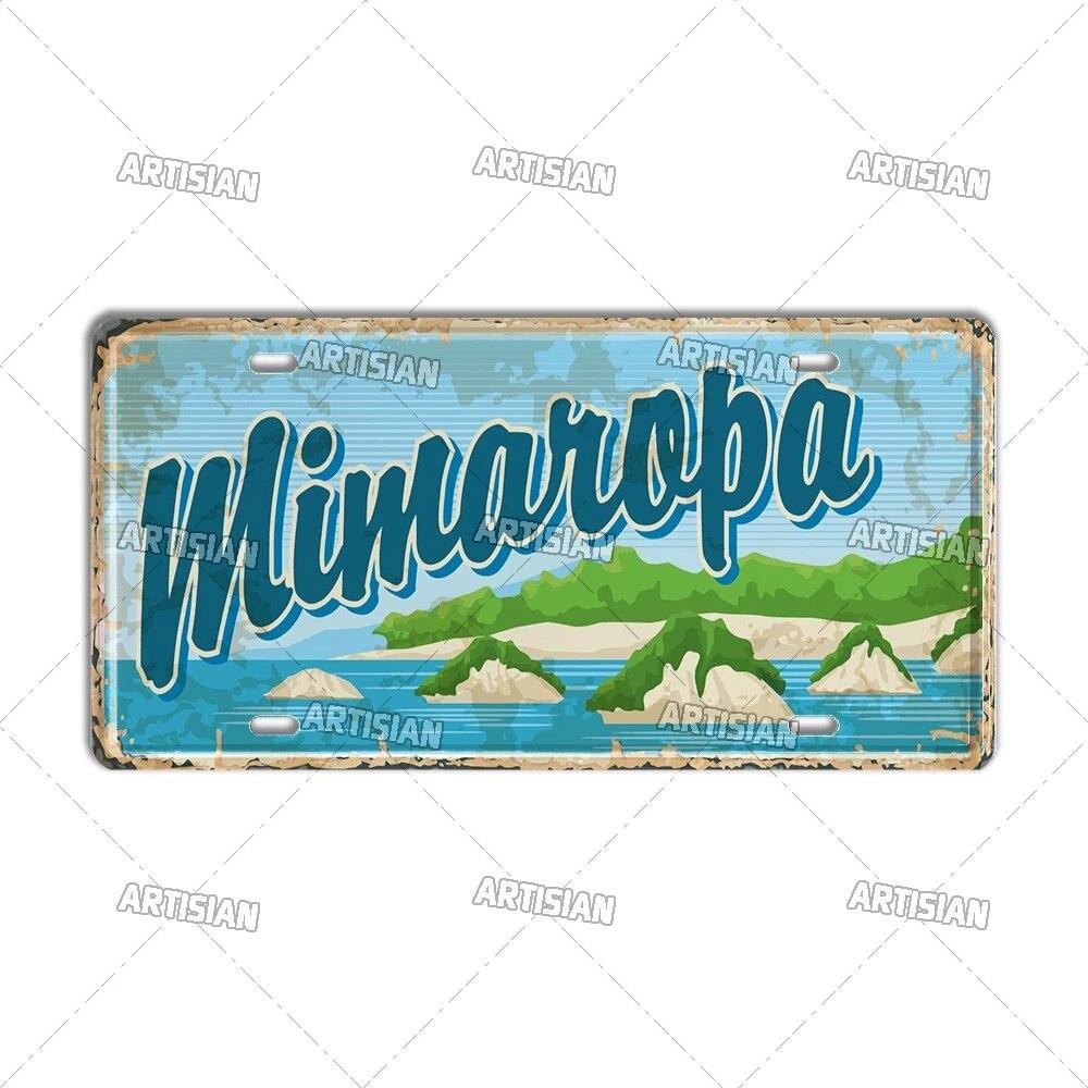 Artisian PHILIPPINES Malaysian License Plate City Metal Sign Landmark Decorative Vehicle Plate Wall Decor Garage Bar Pub Club