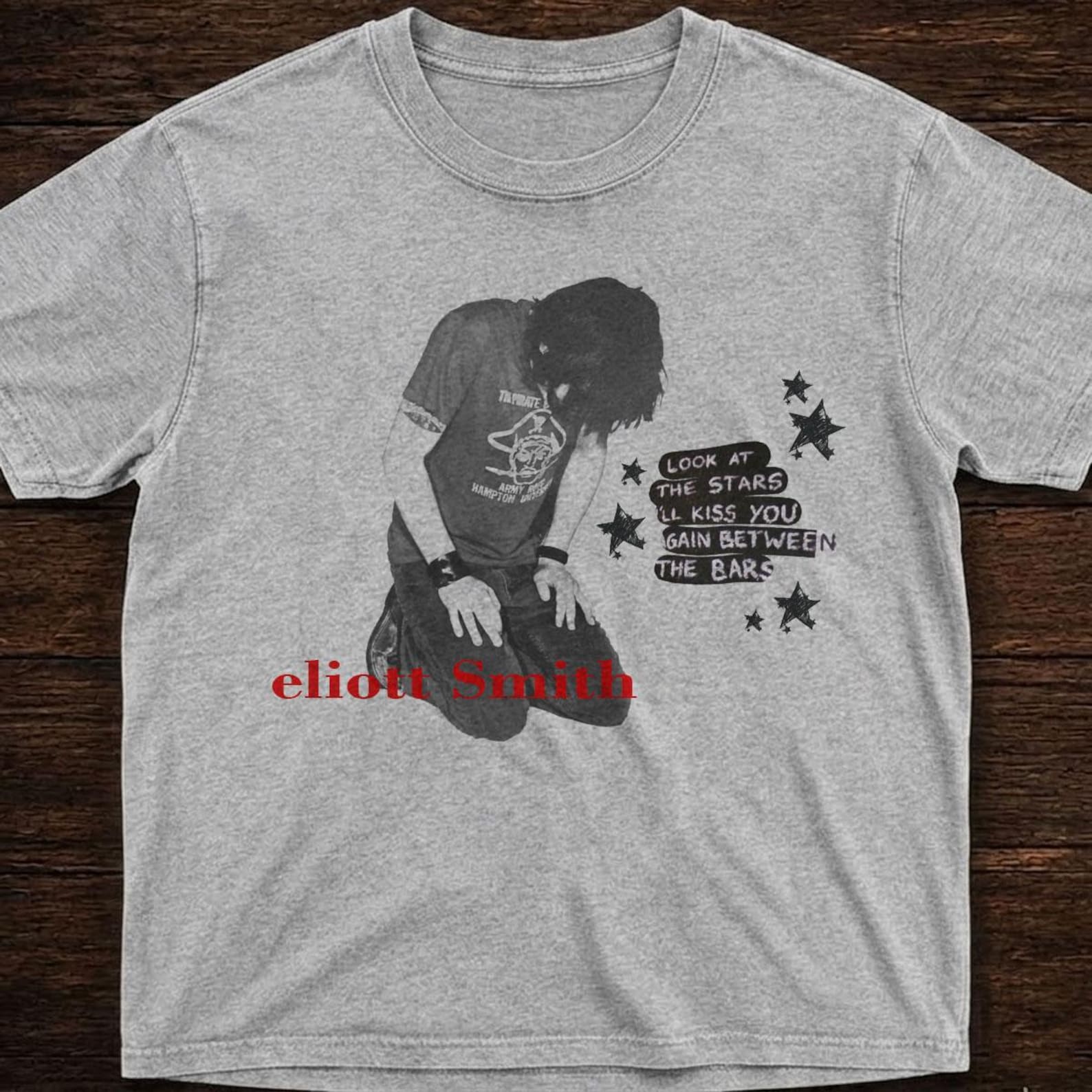 Eliot Smith Britpop 90s Music T-Shirt | Vintage Style Band Tee XL