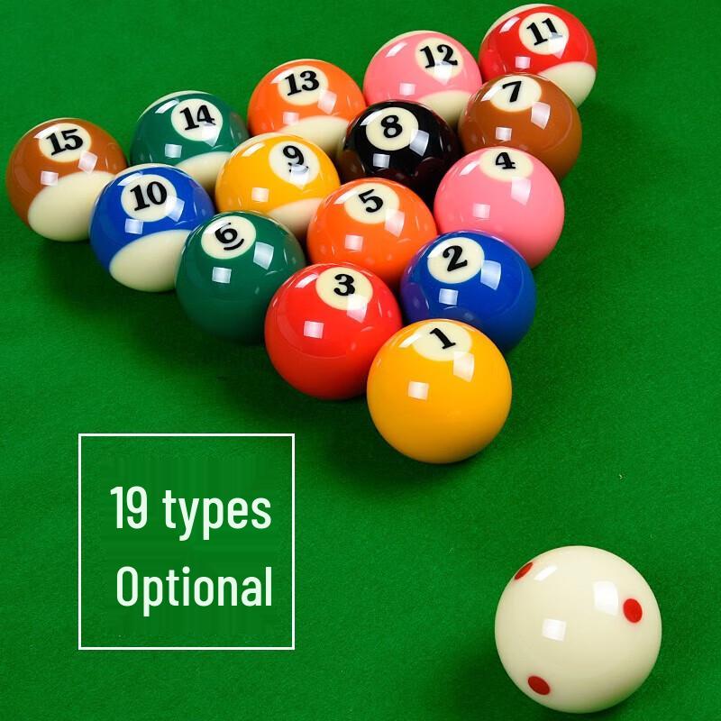 Tieji Chinese 8-Ball Crystal Pool Ball Set