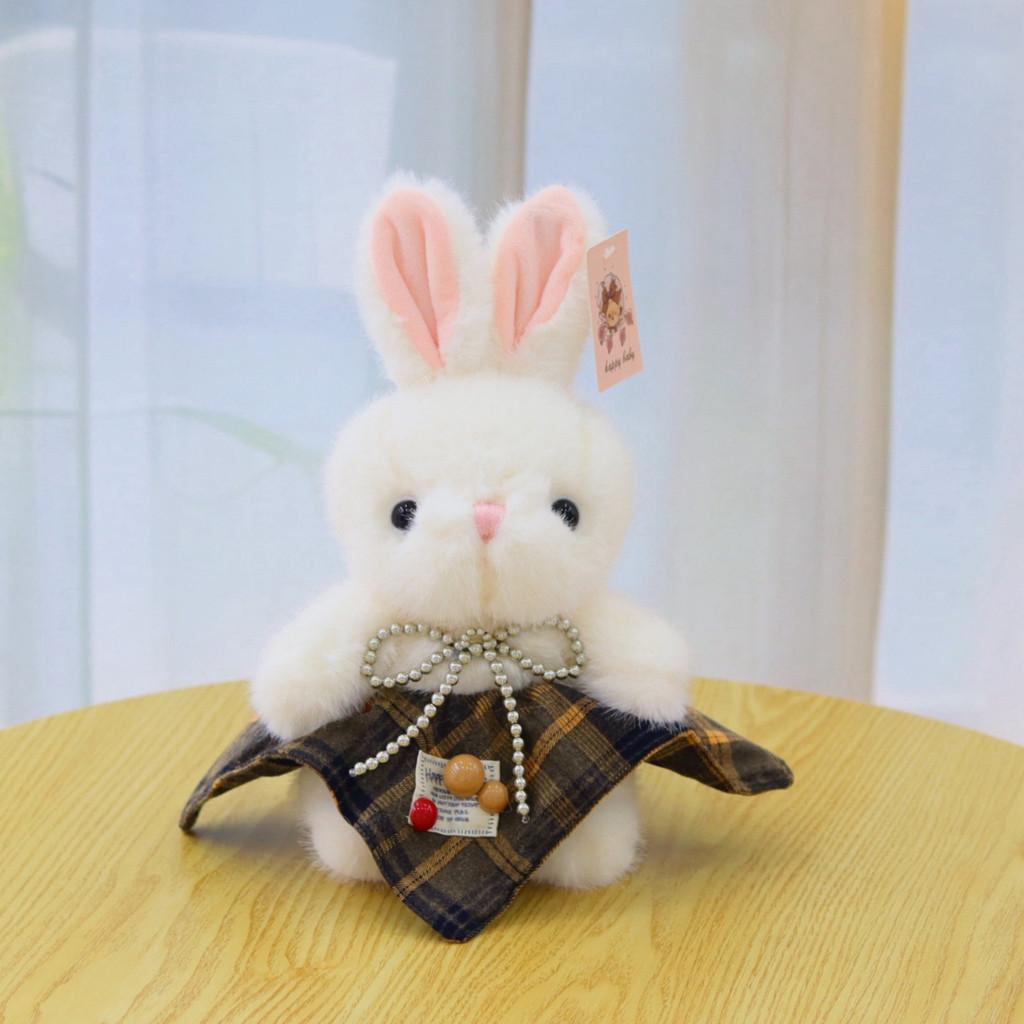 Cute Soft Rabbit Plush Doll  With Soft Short Fur And Pp Cotton Filling For Kids