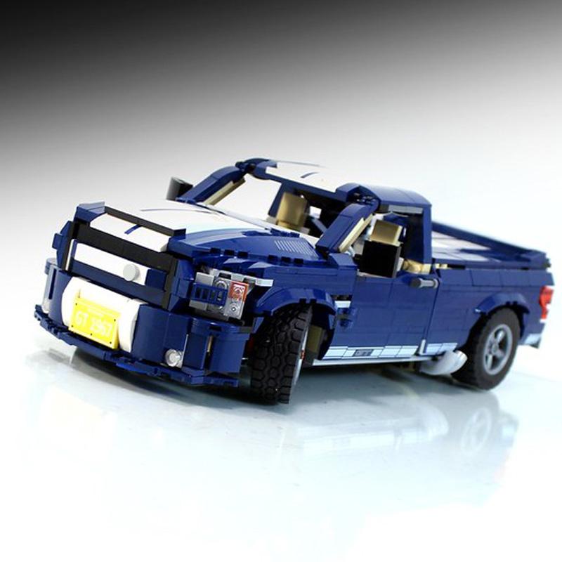 10265 Pickup Truck F-150 Super Snake Model Building Block Assembled DIY Bricks Toys Boys Birthday Gifts