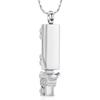 Imrsanl Urn Necklace for Ashes for Men Adults Stainless Steel 18 Wheeler Semi Truck Cremation Jewelry Urn Pendant Ashes Holder Memorial Locket