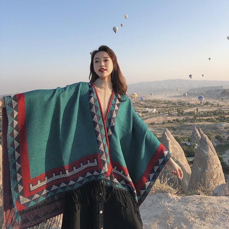 K pokožke šetrný a priedušný Teplý a všestranný Domáci, Jesenný a zimný Dámsky cestovný šál, Hrubý plášť, Klimatizačná deka