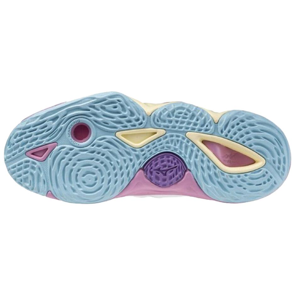 Mizuno Wave Momentum 3 White Purple Blue Women Sneakers V1GC231237