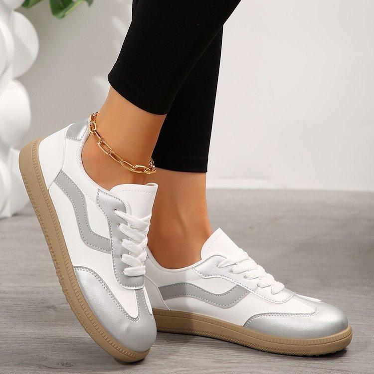 2025 autumn new German training little white shoes ins tide Korean version student thick baseplate shoes sports leisure height increase women's shoes