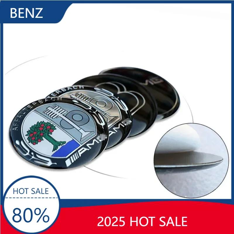 Bivfzz1 2025 W124 W210 HOT 1 Pcs Car Multimedia Buttons Cover Car Badge Emblem Interior Sticker For Mercedes Benz AMG GLC GLE E CLA GLA