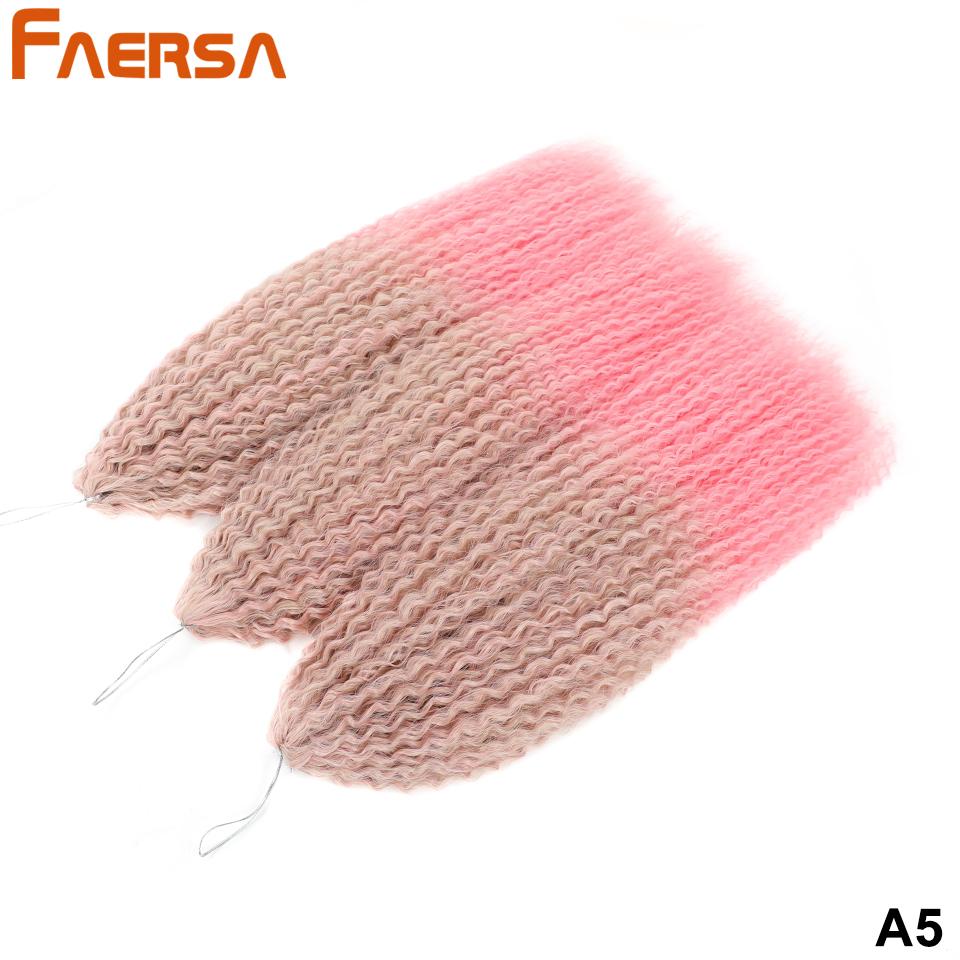 Włosy szydełkowe Brazylijskie warkocze Syntetyczne loki Miękkie warkocze rozszerzenia 20 28 cali Afro Szydełkowane włosy Długie Wodne fale Włosy w kolorze ombre