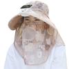 Digital Display Screen Solar Fan Visor Hat Breathable Mesh Women's Picking Tea Hat  Tea Picking
