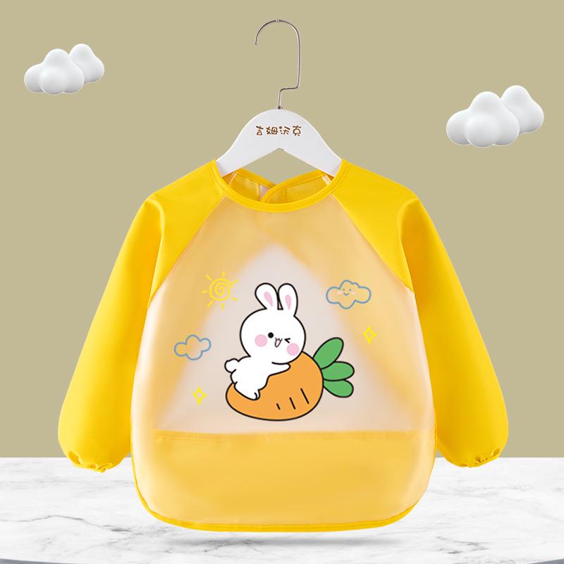 Children's Waterproof Long Sleeve Baby Smock Apron