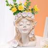 Flower Arrangement Container Resin Decorative Planters Crafts 16x11.5cm Cartoon Fairy Plant Pot Outdoor Garden Ornament