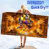Digimon Print Beach Towel, Large Soft Quick Dry Towel for Beach Camping Swimming