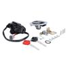Ignition Switch Fuel Gas Cap Seat Lock Set Metal ABS Replacement for Suzuki GSXR600 GSXR750