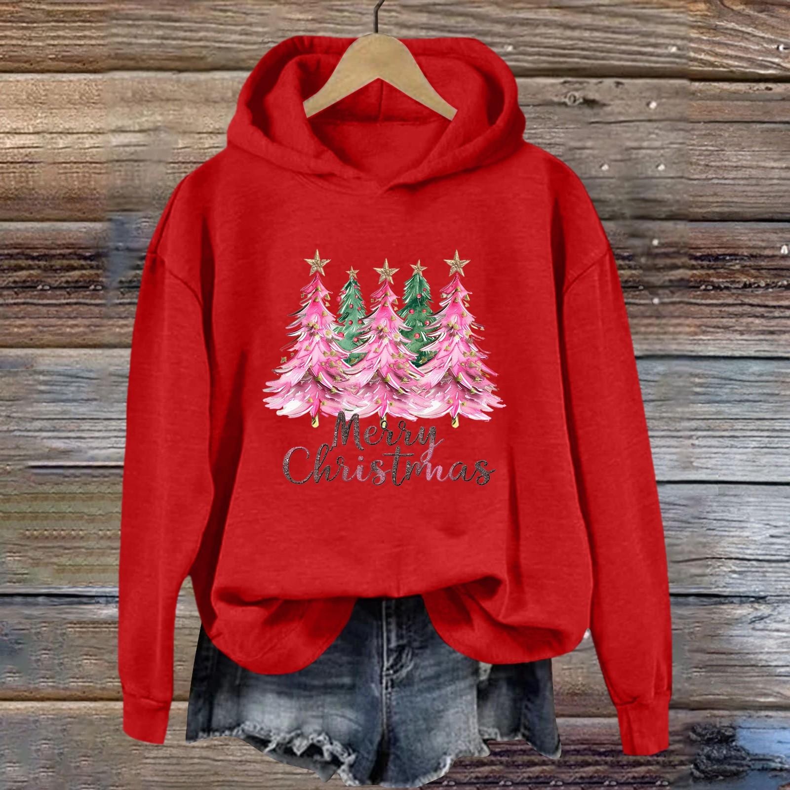 Женская толстовка с принтом «Спорт» с рождественским принтом — фото 7