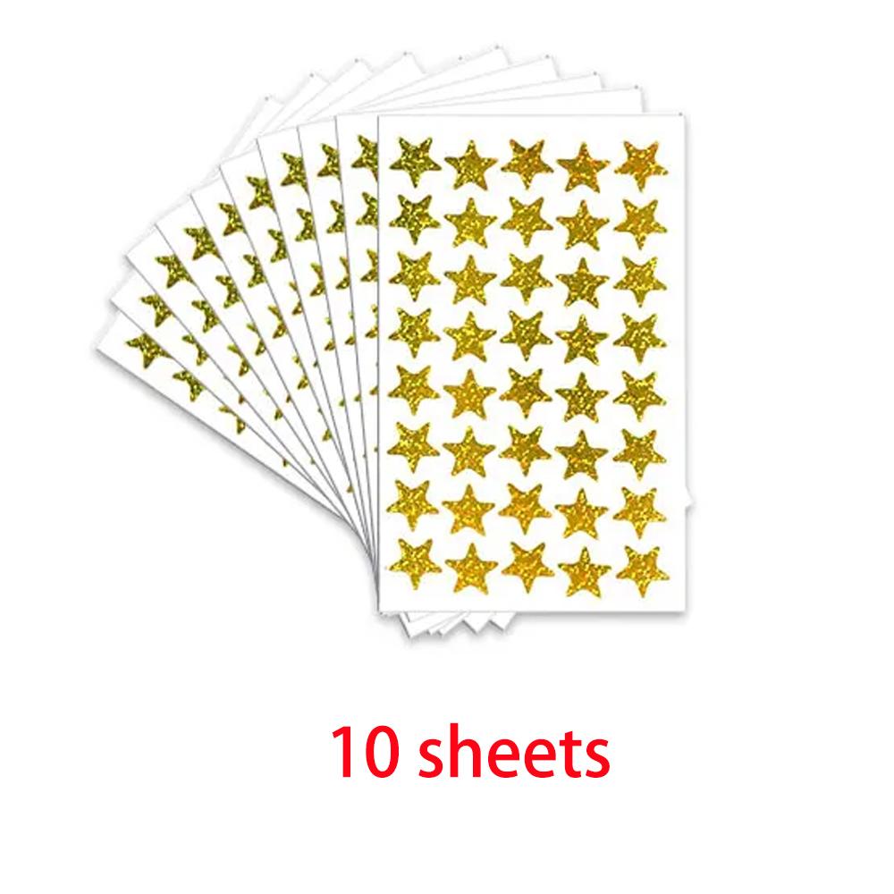 Reward Stickers for Children Colorful  Star Heart  Behavior Chart Scrapbook Sticker Student Teacher Supplies Gift Decoration