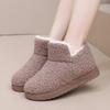 Old Beijing Women's Fashion Plus Velvet Warm High-top Thick-soled Cotton Shoes, Non-slip Soft-soled Outer Wear Woolen Cotton Boots