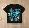 summer short sleeve, cartoon print 2026 personalized digital 67   T-shirt for boys and girls, family style, casual top