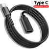 USB C Extension Cable Fast Charging & Transfer Data Type C Male To Female Extender Cord For Laptop Playstaion Tablet USB-C Hub