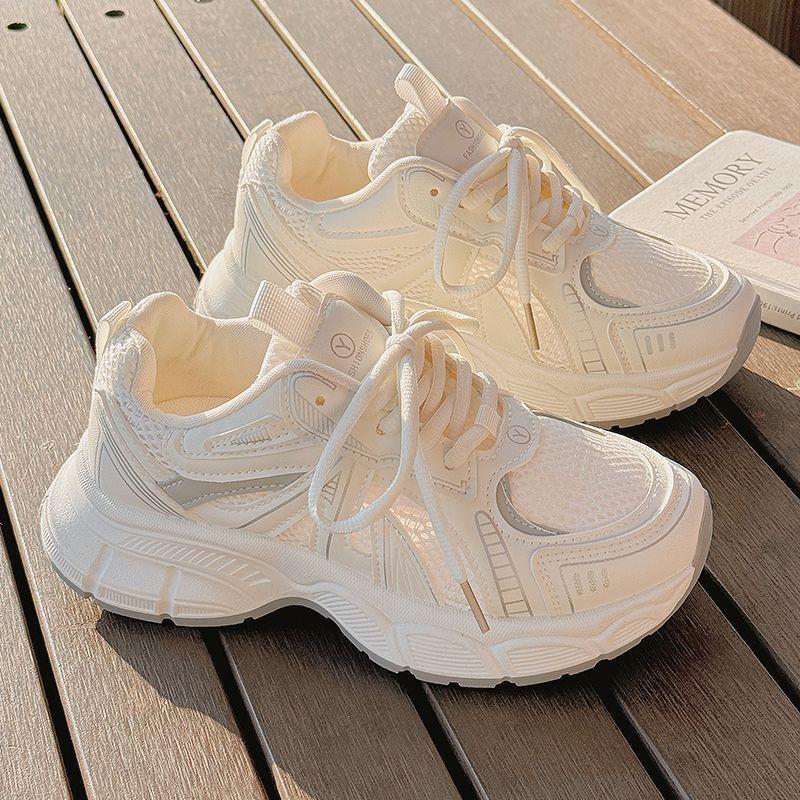 Sports little white shoes women's 2025 new lightweight soft sole not tired feet Forrest Gump shoes platform dad shoes travel versatile