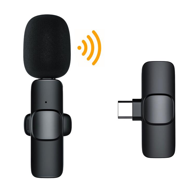 J3 Wireless Lavalier Microphone: Outdoor, Mobile, Live Recording, Noise-Reducing, Compact for Interviews.