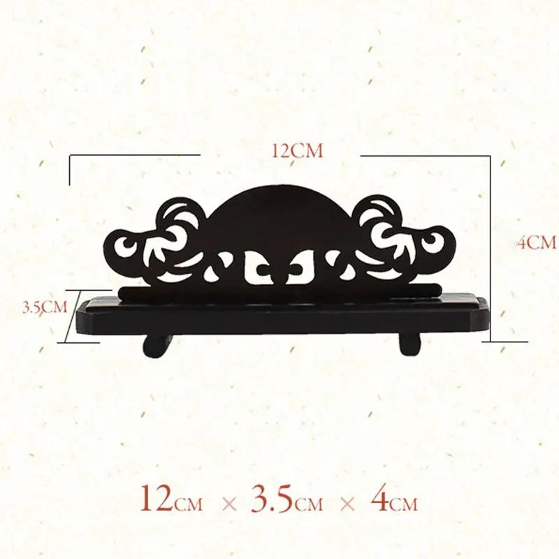 

Retro Folding Fan Display Stand Vintage Style Holder for Home Office Decor Table Accessories Fan Bracket with Artistic Design