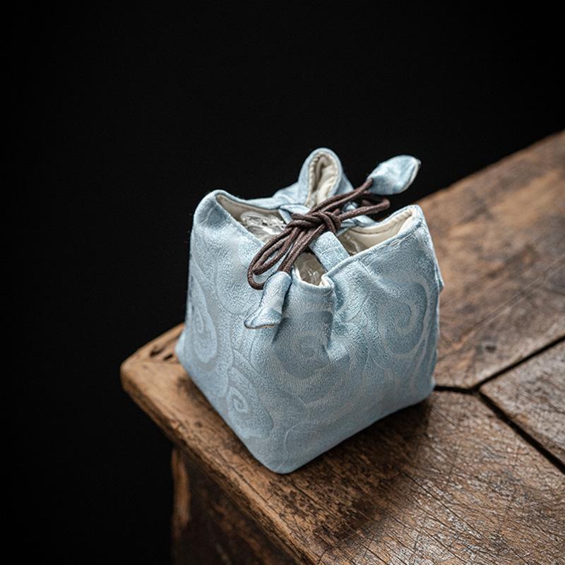 High End Tea Set Portable Cloth Bagthickened Drawstring Tea Can Tea Cup Storage Baggift Cloth Bag 1850₽