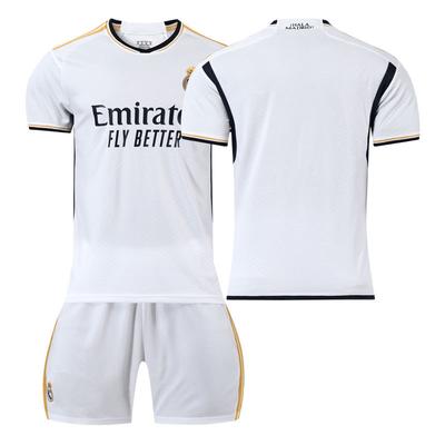 2023-24 Real Madrid Home Jersey #9 Mbappe #5 Bellingham #7 Vinicius, Fan Version Football Jerseys