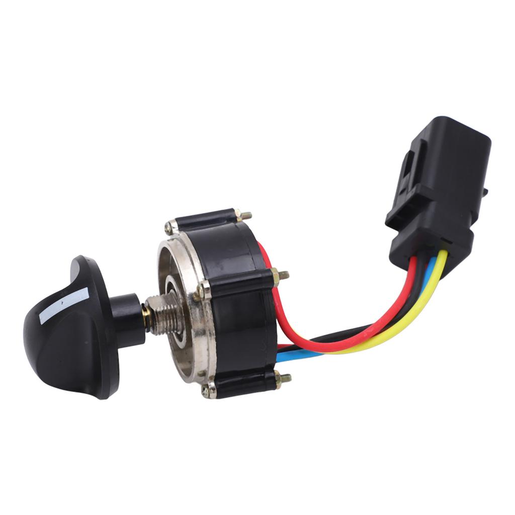 Throttle Motor Knob ABS Alloy Steel Standard Plug Fuel Selector Switch for Caterpillar CAT E312D2 E320D2 E330D2