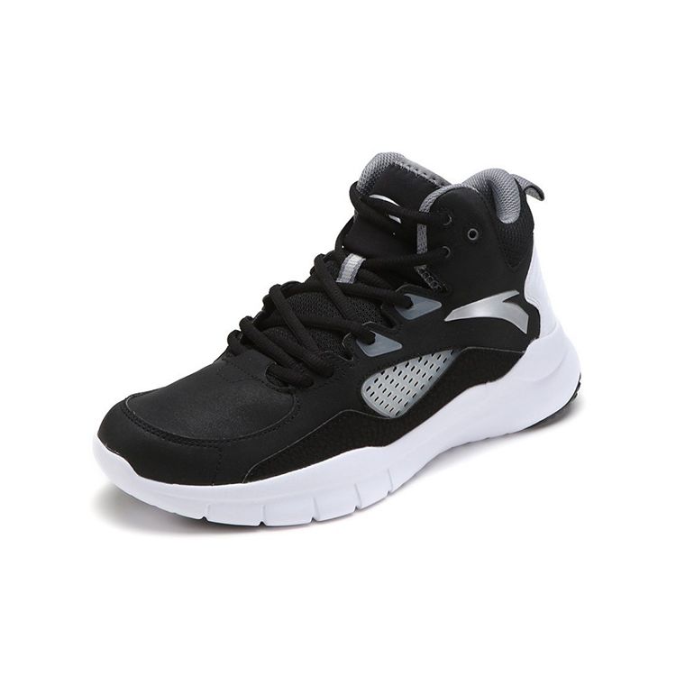 Anta Star Track 4 KT Thompson Shock Absorption Non-Slip Wear-Resistant Breathable Mid-Top Basketball Shoes Men sneakers Black White Gray 91731132-4