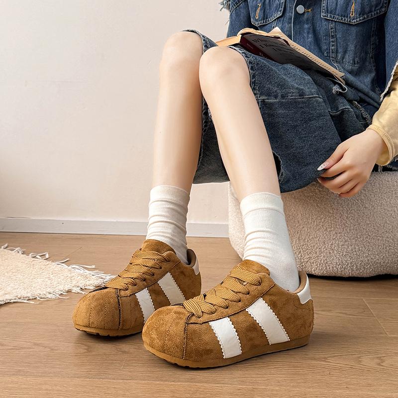 CRLAYDK Cloud Sneakers for Women Lace Up Trendy Shoes Inner Height Incrase Casual Skate Walking Tennis Anti Slip Sport Trainers