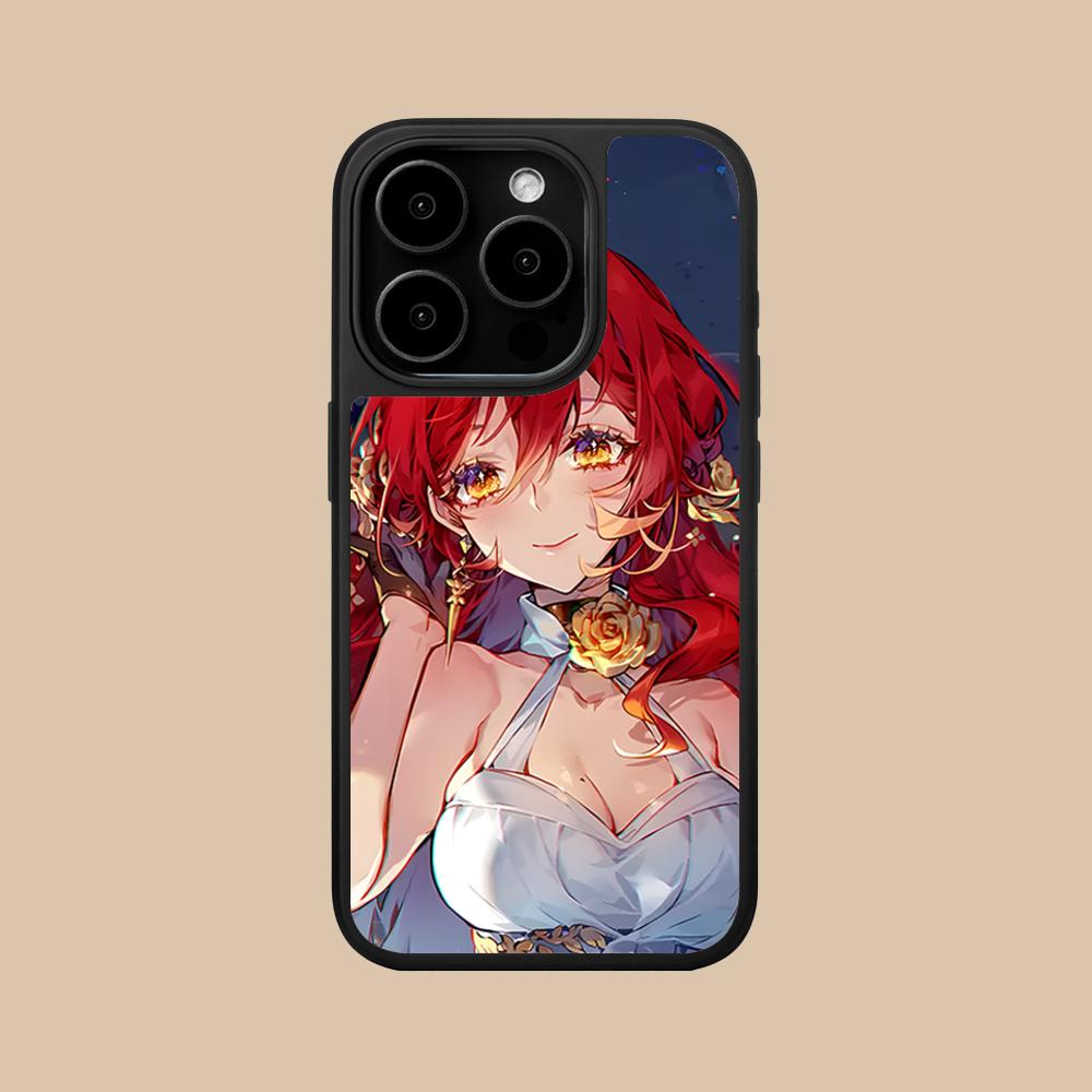 HSR Himeko Matte Surface Mobile Phone Case for iPhone 17 16 15 14 13 12 11 Air Pro Max Plus Colorful Cover