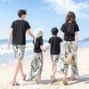 2025 New Summer Family Outfits: Parent-Child Matching Slim Suits for 3-4 People