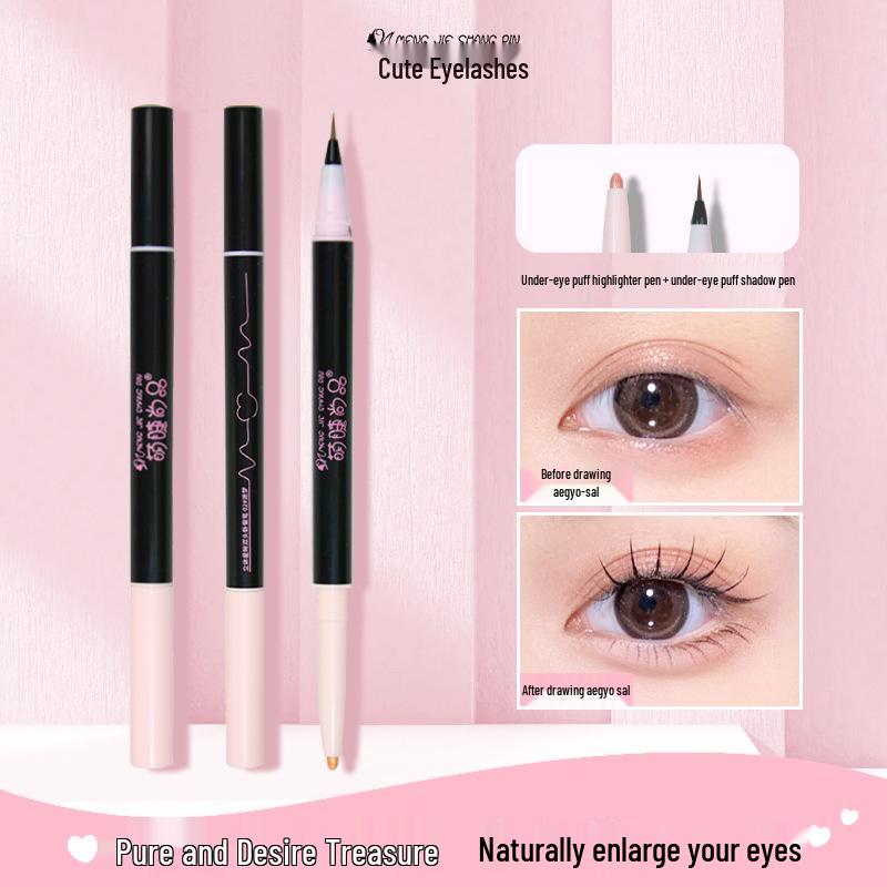

Mengjie Double-Ended Waterproof Eyeliner Gel - Smudge-Resistant for Beginners