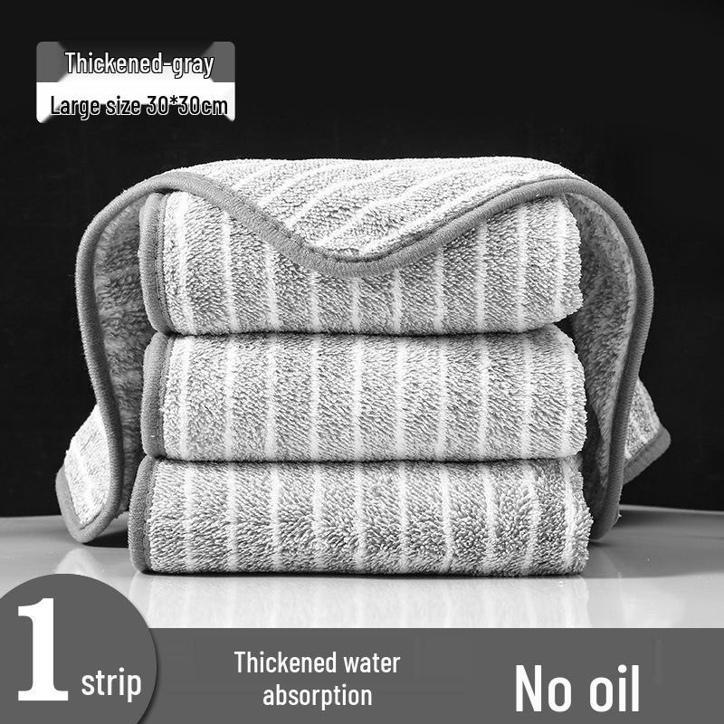 Lint-Free Absorbent Dishcloth – Non-Stick, Oil-Resistant, Easy-Clean with Hanging Loop for Kitchens