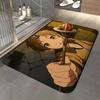 anime N-Natsume's Book of Friends Floor Mat Soft Flannel Entrance Door Mat Non Slip Absorbent Bathroom Bedroom Floor Rug