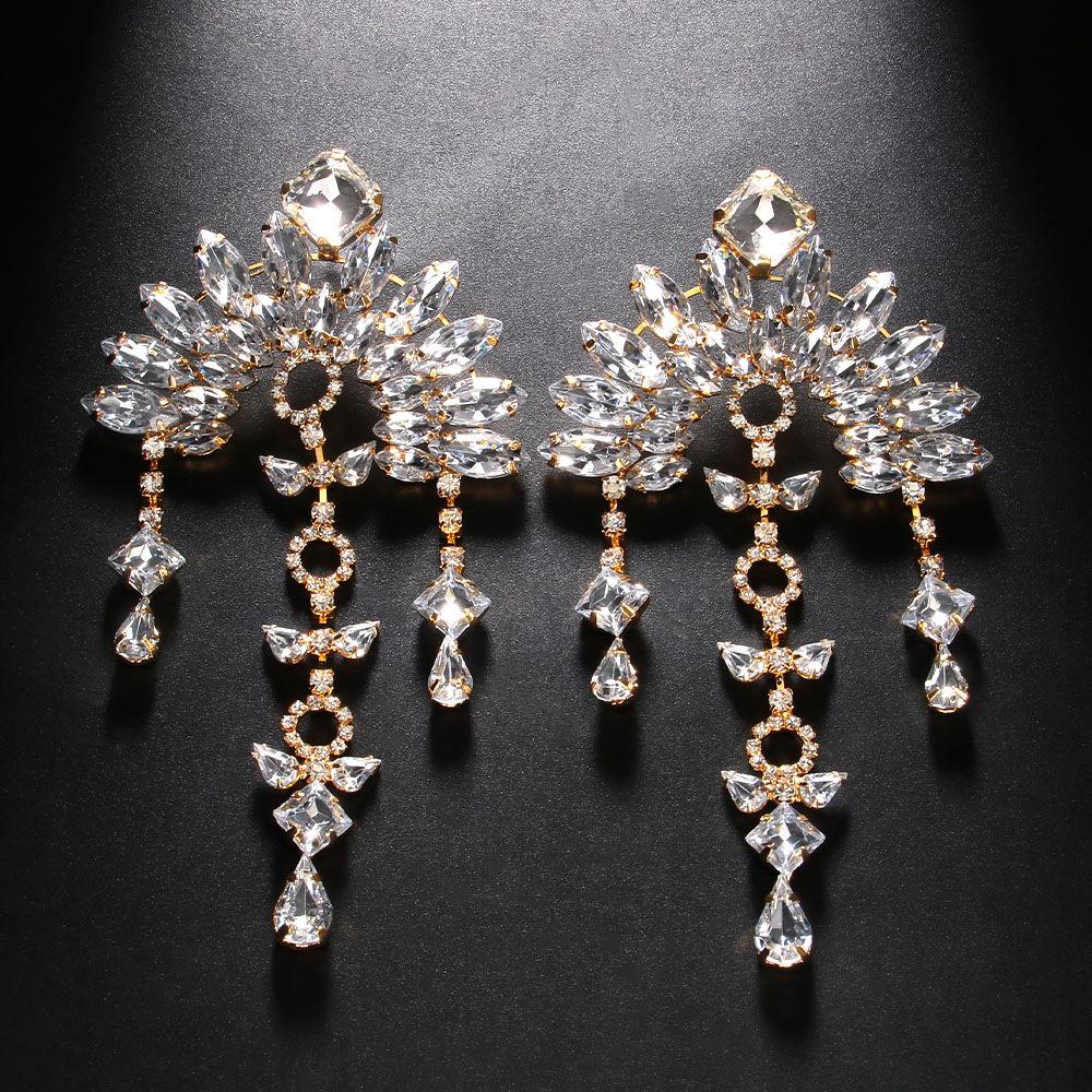 

Ethnic Style Exaggerated Earrings, Luxury Fashion Sexy Fringed Earrings Accessories Earrings золотий