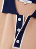 IKALOOK Life & Golf Button Collar Short Sleeve Knit Tee Cstee112
