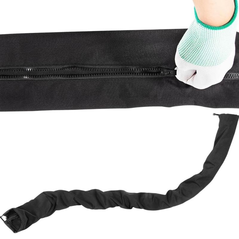 Boats Zippered Rigging Sleeve Quick Install Zippers Cable Sleeve Trolling Motor Cable Organizers for Easy Wire Protections