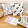 Buynow Floral Embroidered Pillowcase45X45Cm Vintage Pastoral Living Room Sofa Cushion Cover Home Bedroom Decor Cojines Para Sala