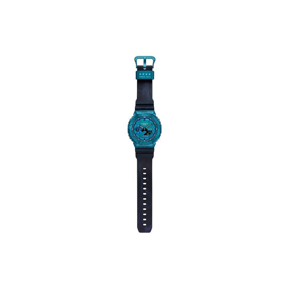 Casio Men Full Metal Series 44.4mm Blue Watch GM-2140GEM-2A GM-2140GEM-2A