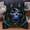 Skull Chevalier Horror Skeleton 3D NEW Duvet Cover Pillowcase Bedding Set Adult Boy Girl Bedroom Decoration Single Double Large