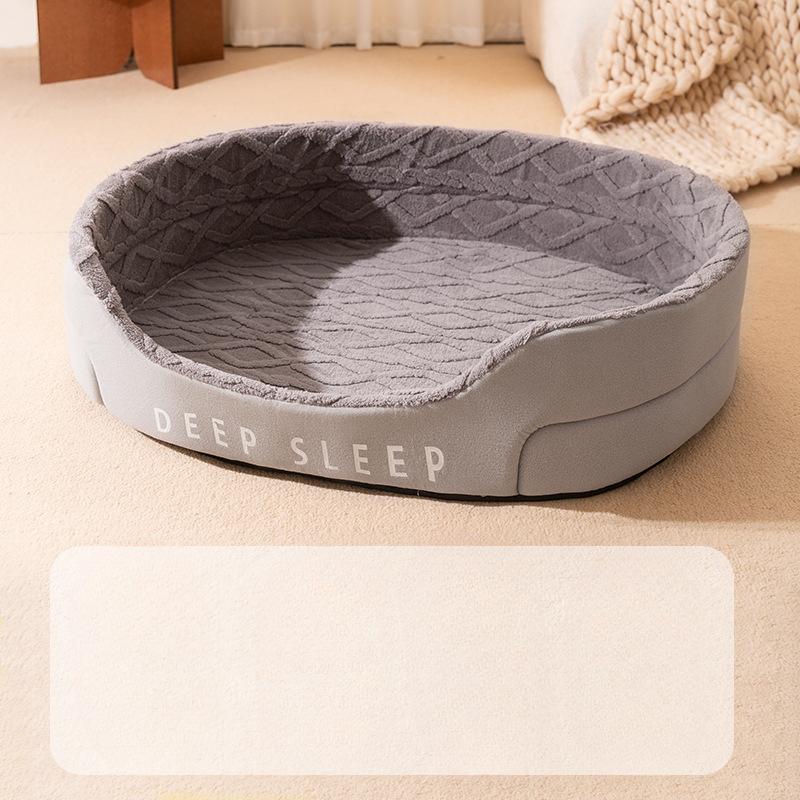 

Глубокий сон для собак, будка для собак, теплая губка для осени и зимы, кошачья будка, открытая кровать для средних и больших собак, коврик для будки для домашних животных XL:100*82*26cm