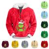 Men's  Plush  Half  Zipper  Hooded Hood  Hoodie