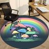 1pc Mushroom Snail Office Round Area Rug, Under Office Chairs Bedroom Living Room Home Decor, Room Deco, Available In Various Sizes